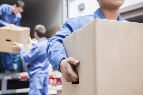 Packed university belongings ready for storage