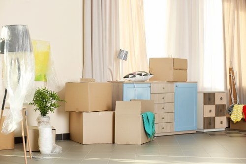 Secure student storage space for boxes and suitcases